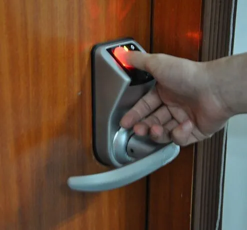 3 in1 блокировка отпечатков пальцев Adel серебро 3398 отпечатков пальцев биометрический замок дверной замок со сканером отпечатка пальцев DHL