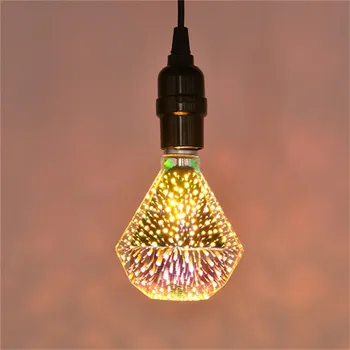

2019 new arrival atmosphere lights LED Light Bulb 3D Fireworks Decorative Bulb Party Lamp low fever lights dropshipping #30