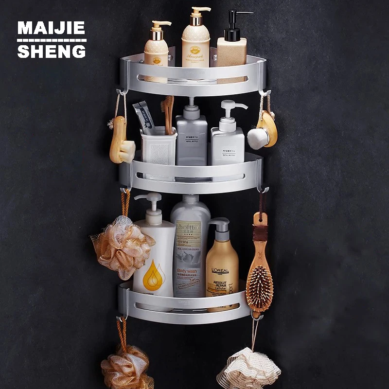 Rack bathroom corner shelf Space aluminum Bathroom corner shelf