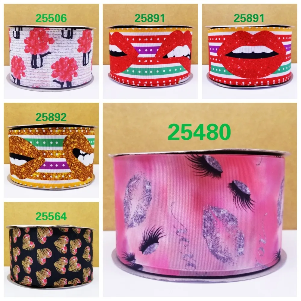 

Cartoon printed grosgrain ribbon ,satin ribbon 10 yards . 25480-
