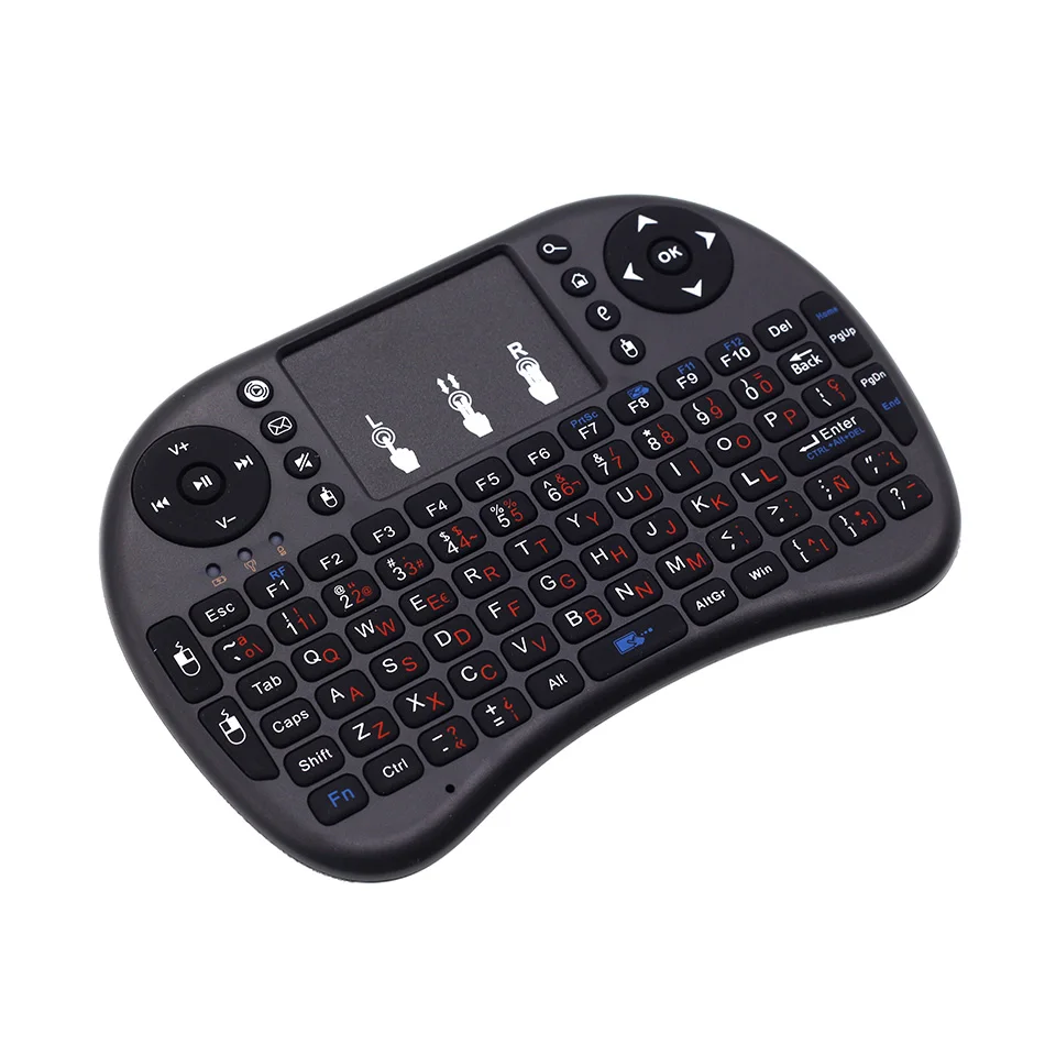 Mini i8 Espanol Teclado + беспроводная мини клавиатура 2 4 ГГц с тачпадом для Android TV Box /