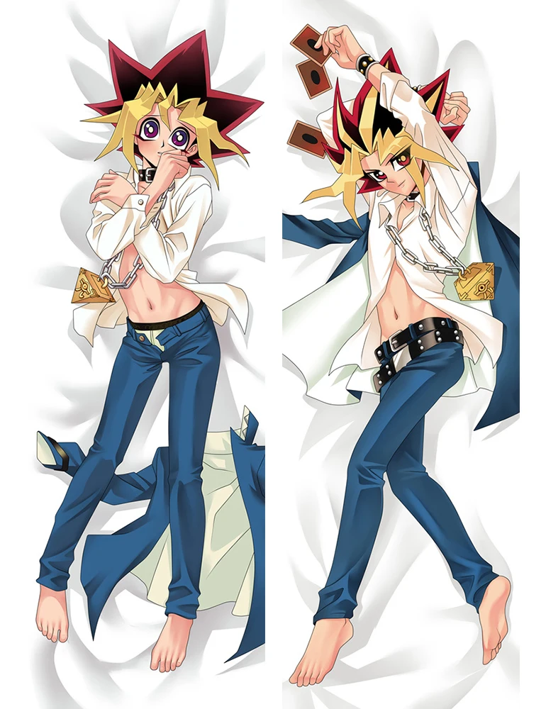 New Japanese Anime Yu-Gi-Oh Yugi Mutou Hugging Body Pillow Case Cover 69084