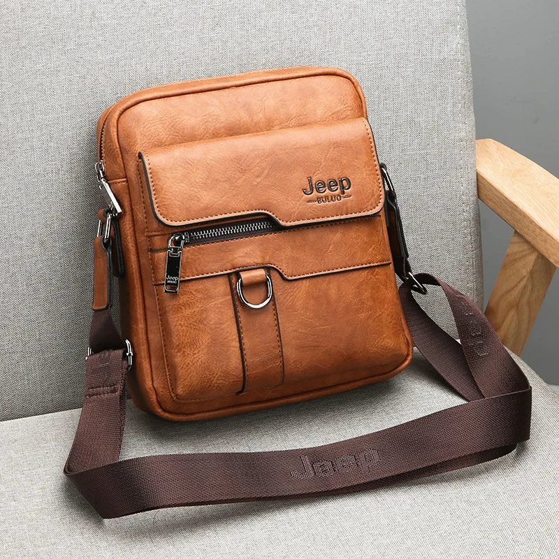 JEEP BULUO Luxury Brand Men Messenger Bags Crossbody Business Casual  Handbag Male Spliter Leather Shoulder Bag Large Capacity| | - AliExpress