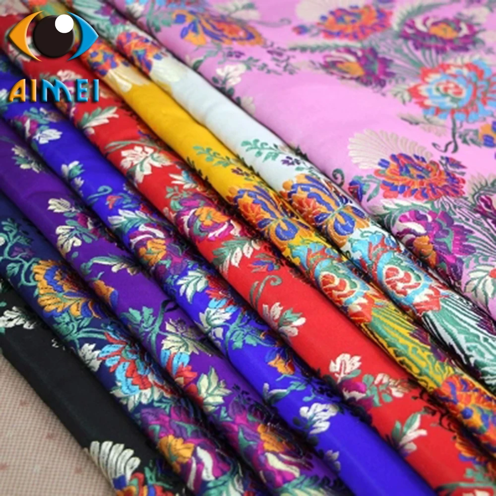 Swan Chrysanthemum Silk Imitation Silk Silk Satin Fabric Dresses Cheong