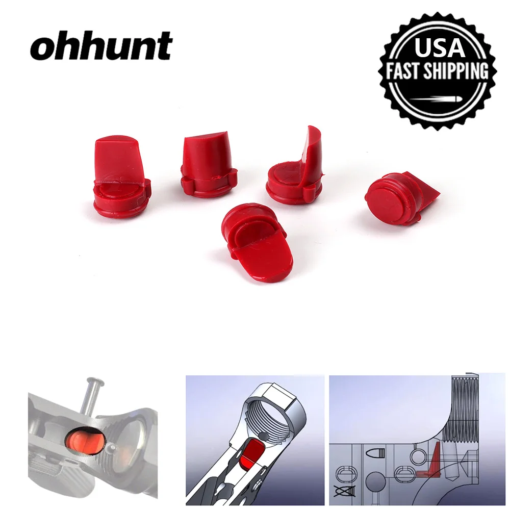 Ohhunt AR 15 M16 223/556 Резина Accu-Клин приемник буфера Принадлежности для охоты черный, красный желтый