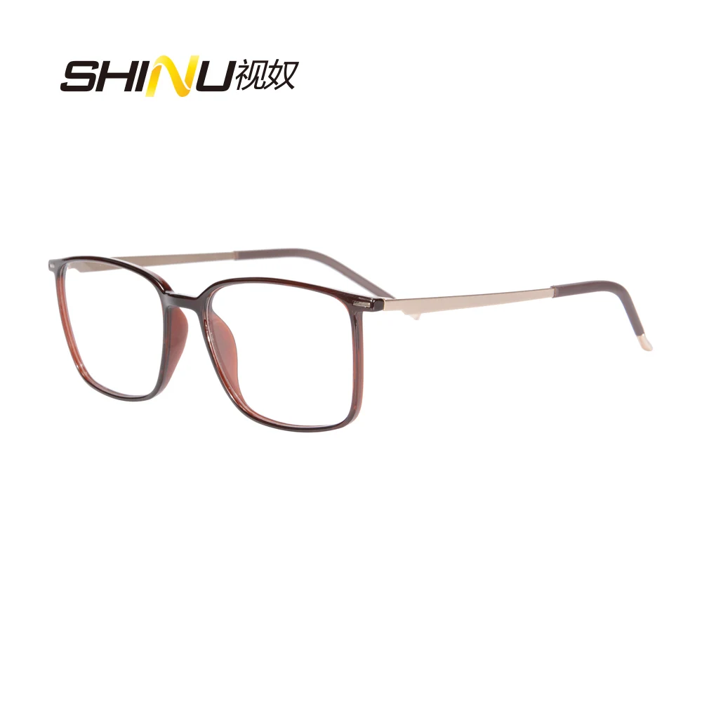 Большие квадратные многофокальные прогрессивные очки для чтения, женские и мужские диоптрийные очки, бифокальные очки для близкого и дальнего расстояния SH037