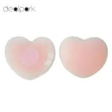 1 пара Стикеры для сосков женские силиконовые невидимые круглый многократного использования прокладки для груди грудь самостоятельно липкие накладки на соски накладной бюстгальтер аксессуары