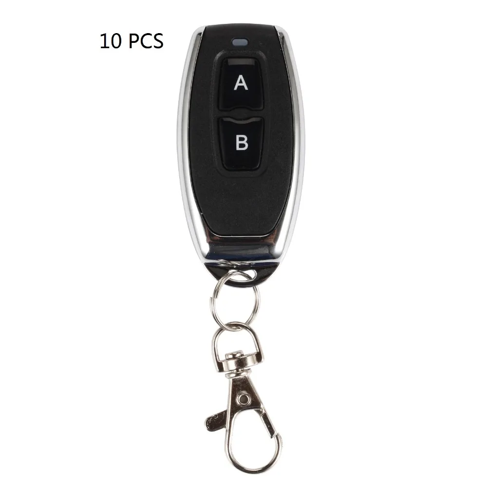 

10pcs 433 mhz RF Remote Control Learning code 1527 For Gate garage door controller Alarm 433mhz Receiver included Battery