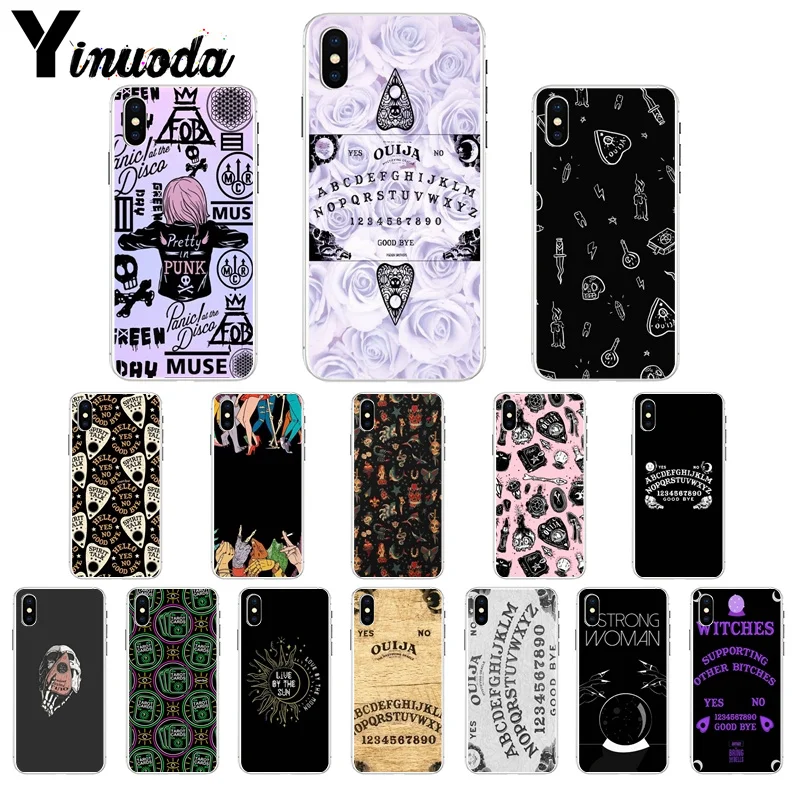 

Yinuoda Ouija Board TPU Soft Silicone Transparent Phone Case for iPhone 7 7plusX XS MAX 6 6s 8 8Plus 5 5S SE XR