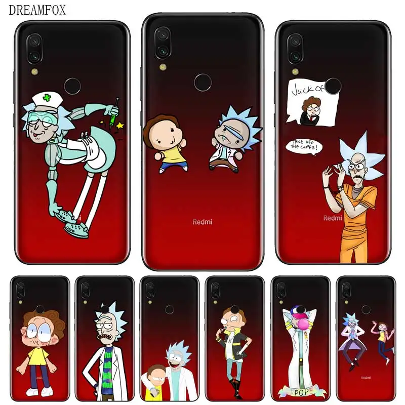

N368 Rick Morty Cute Soft TPU Silicone Case Cover For Xiaomi Redmi Note 3 4 4X 5 5A 6 7 Pro Global Case