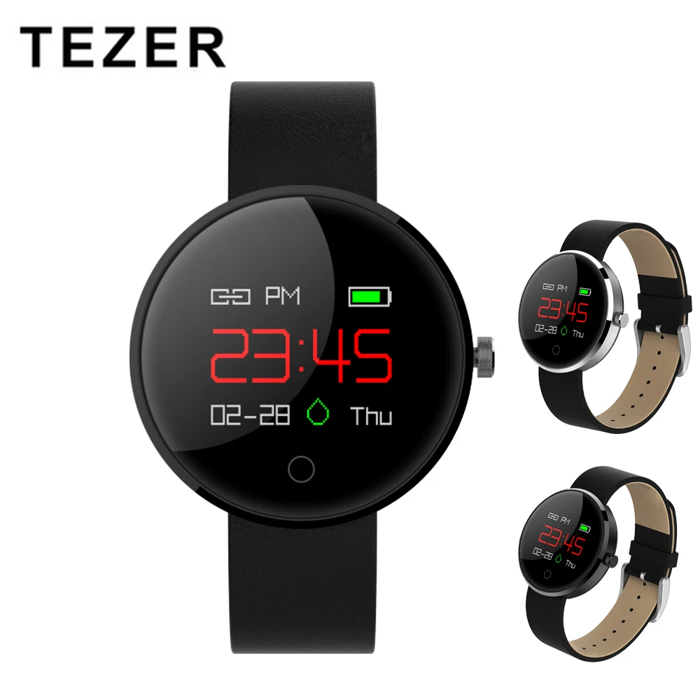 

2018 Original Tezer DM78 Smart Bracelet Blood Pressure Heart Rate Monitor Waterproof Smart Watch Call Remind Activity Tracker