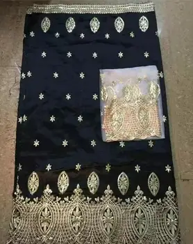 

LJ18KLatest fashion George with blouse high quality Silk George lace (5 yards) matching french lace (2 yards) for dress