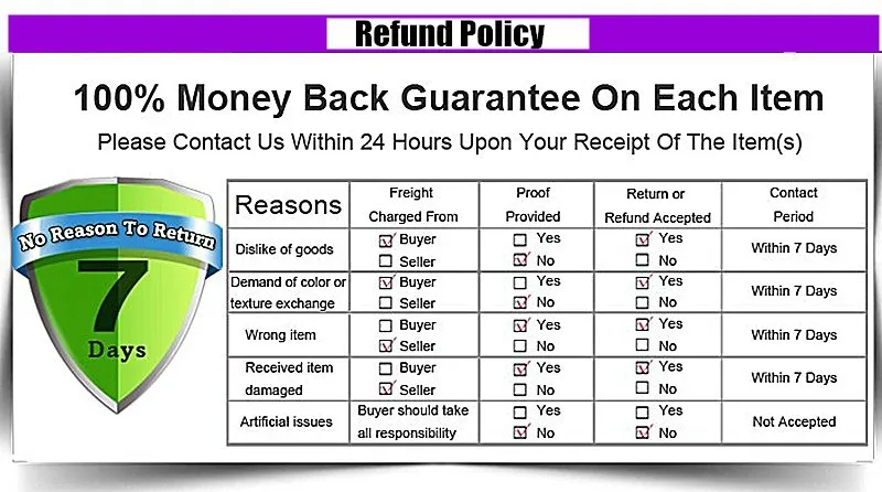 refund policy