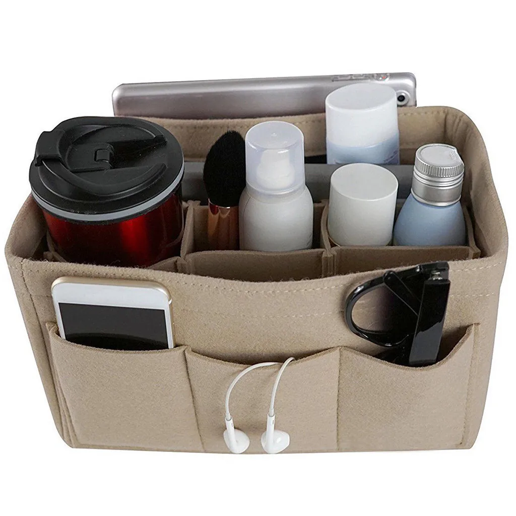 

In Bag Storage Pockets Bedside Caddy Felt Bed Storage Organizer Bag with Pockets for Organizing Tablet Magazine Cellphone 30