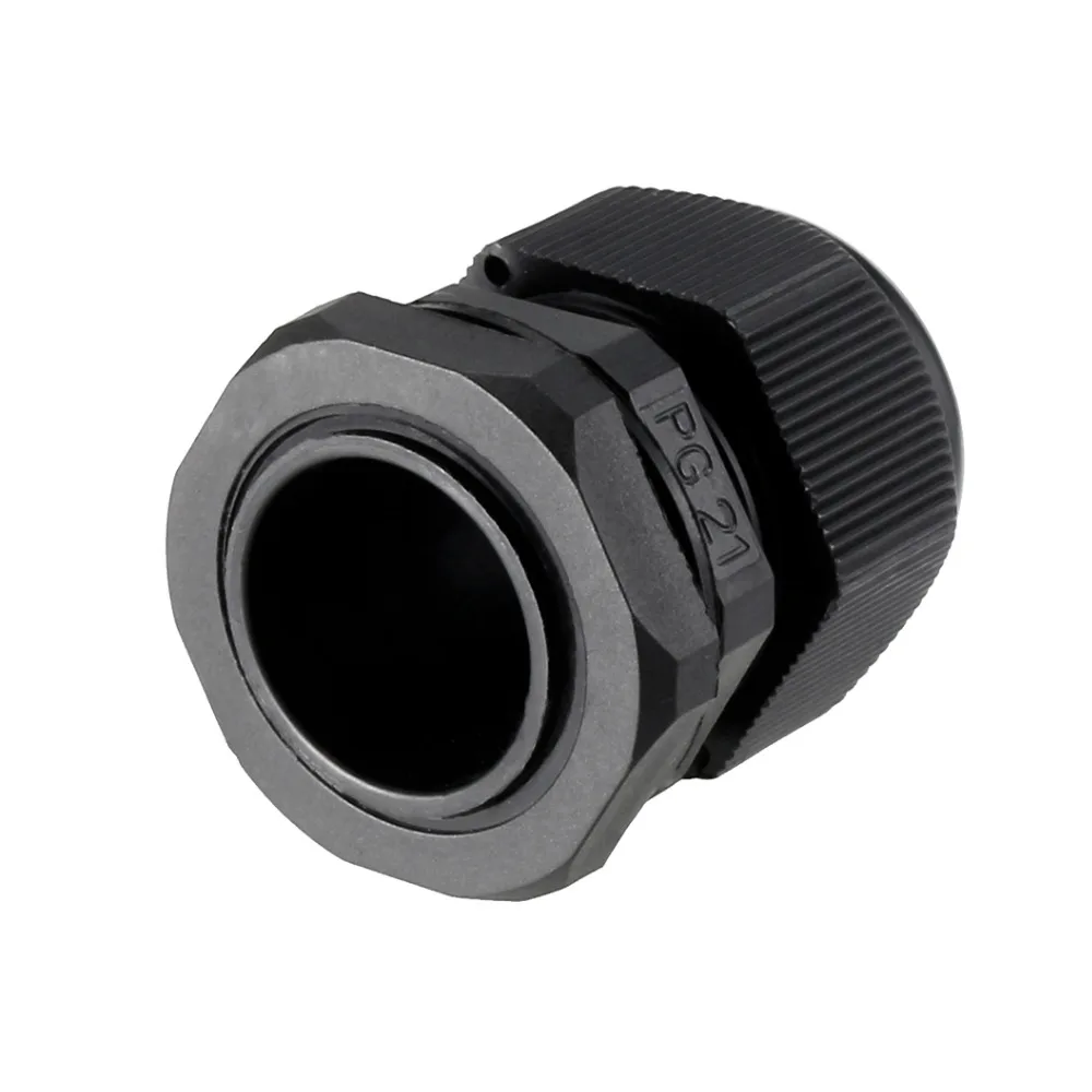 Uxcell 3 шт. M20/PG21 кабельная втулка белый/черный Регулируемый водонепроницаемый