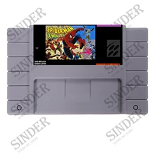 Человек-паук X-men США Версия 16 бит большой серый супер игровая карта для NTSC игровой плеер