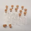 5ml Small Glass Jars With Cork Mini Empty Glass Bottles Wood Lid Glass Vial Wishing Bottles 18X40X12.5 mm 100 pcs 3