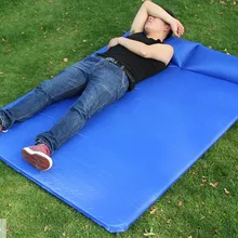 Портативный двойной человек палатка Автоматическая надувная подушка утолщенный складываемый пластиковый коврик для влаги кемпинг сиамская Подушка надувной коврик