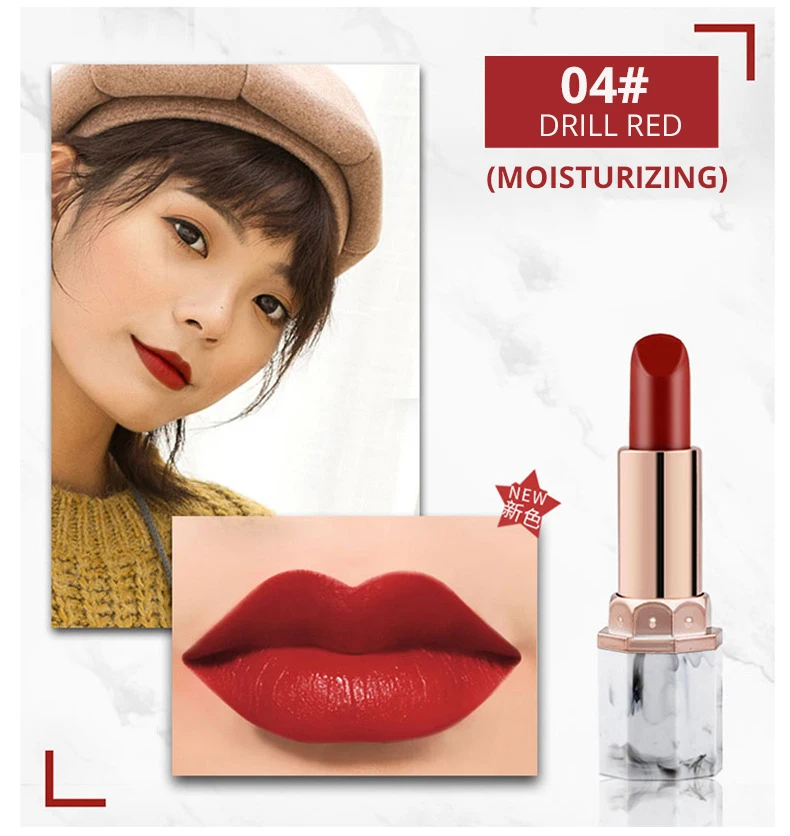 12 color marble Moisturizing matte lipstick (8)