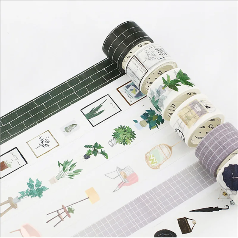 

15-30mmX7m Nordic series label decorative washi tape Diary Scrapbook paper tapes kawaii Girl diy School Office stationery