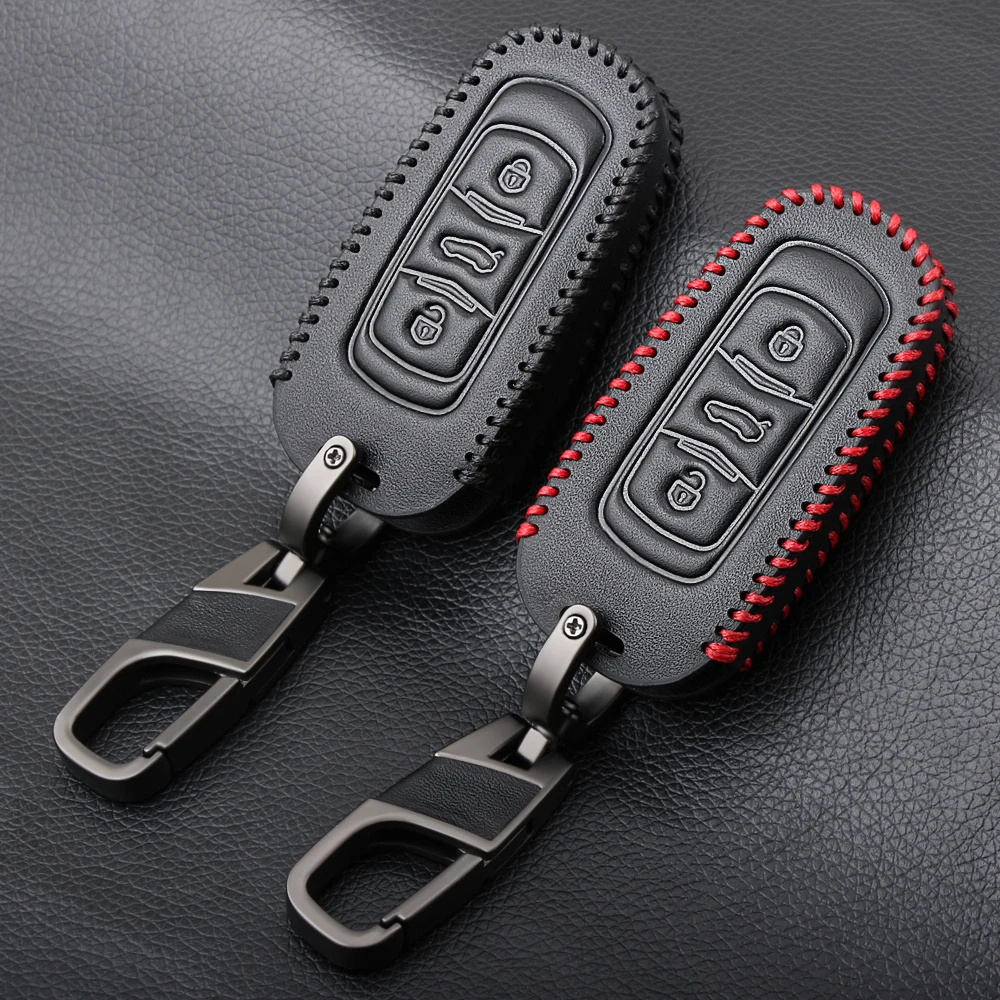 

Genuine Leather Car remote key case for Geely Atlas Boyue NL3 EX7 Emgrand X7 EmgrarandX7 SUV GT GC9 borui Car remote key case