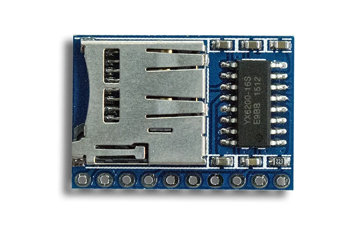 Мини серийный MP3 Модуль UART Seiral аудио модуль Micro SD карта голосовые Modue те же
