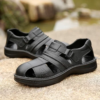 

Mens Sandals Summer PU Casual Shoes Male Outdoor Beach Sandals Hot Sale Water Shoes Erkek Sandalet Tenis Masculino Sandali Uomo