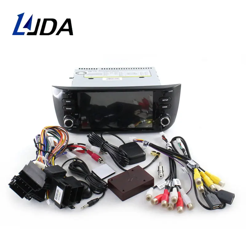 Perfect LJDA Android 9.1 Car Radio For Fiat Grande Punto Abarth Punto EVO Linea 2012 2013 2014 2015 WIFI Multimedia Stereo GPS Navi RDS 4