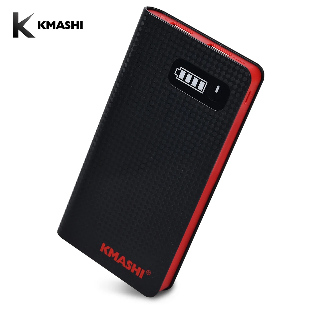 KMASHI Мощность Bank 10000 mAh ультра тонкий мини банк Портативный Зарядное устройство