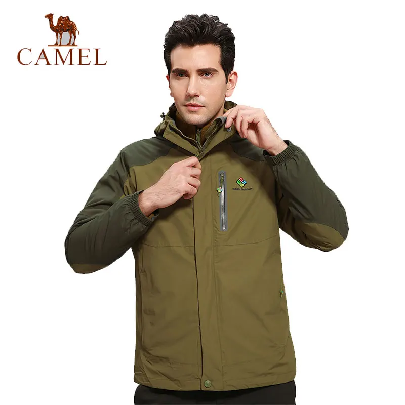 

CAMEL X 8264 Men's Winter 3 in 1 Outdoor Jacket Warm Waterproof Windbreaker Camping Hiking Skiing Snowboarding Male Jacket