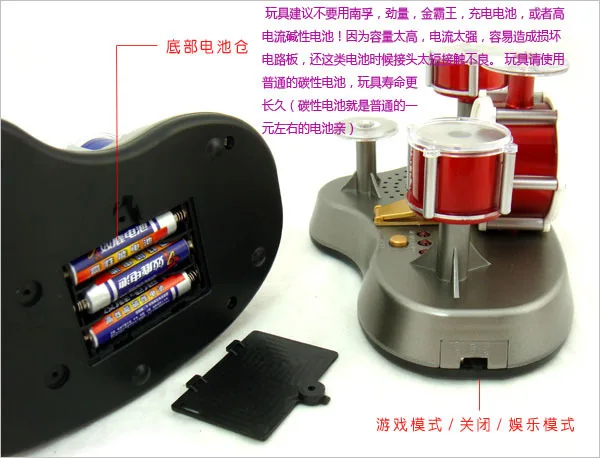 Мини-Палец сенсорный ритм джаз барабан На Батарейках Музыка ударные игрушки