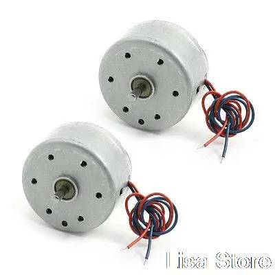 

2pcs RC300-FT-08800 DC 1.5-9V 6000RPM Micro Motor for Game Machine