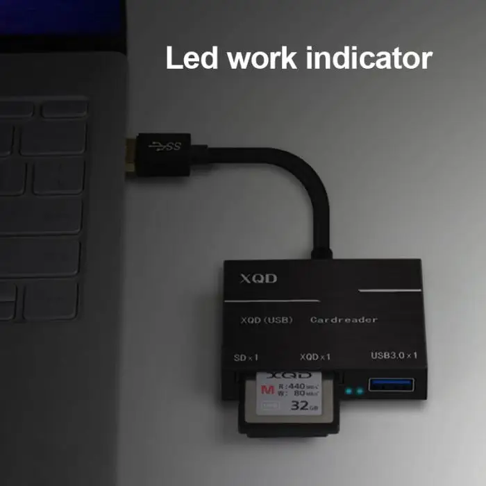 USB 3,0 Card Reader 500 МБ/с./с. Высокоскоростной адаптер для sony M/G серии Nikon поддержка SD XQD карты QJY99