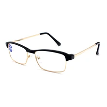 Вырез для бровей металлический унисекс очки для чтения лупа Для мужчин Для женщин блокировки синий свет очки Асферические смолы дальнозоркостью Gafas H5