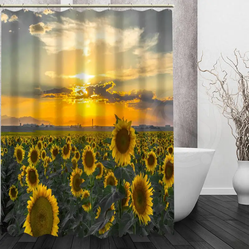 Compare Prices On Sunflower Shower Curtain- Online Shopping/Buy Flower series style New arrival sunflower Bath Curtain Custom Mondern Polyester Fabric Shower Curtain Print( - Compare Prices On Sunflower Shower Curtain- Online Shopping/Buy