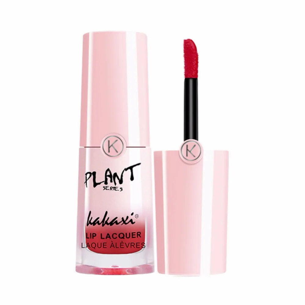 

1pc Lip Gloss Liquid Lipstick Matte Lip Glaze Long Lasting Lip Gloss Waterproof Non-Stick Cup Velvet Tomato Color maquiagem