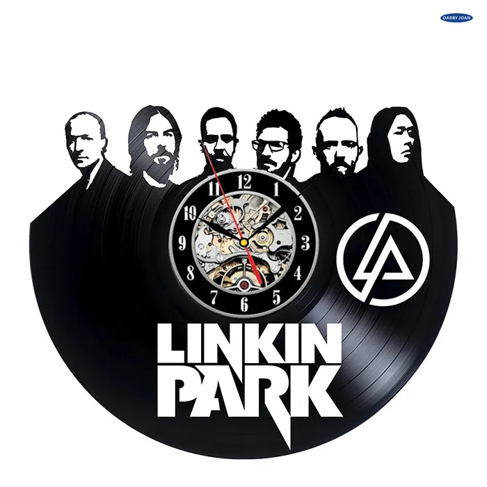 Linkin Park виниловые настенные часы, получить уникальный домашний Настенный декор, идеи подарка для друзей американская рок-группа уникальное искусство - Цвет: 3