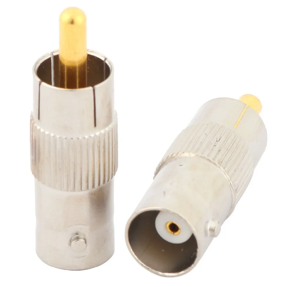 CCTV Camera BNC Female to RCA Male Jack Coax Cable Connectors Converter