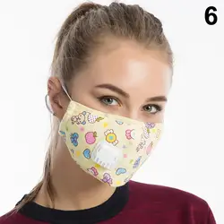 1 шт. маска для рта и лица Хлопок пылезащитный дышащий PM2.5 для наружного велоспорта зима OH66