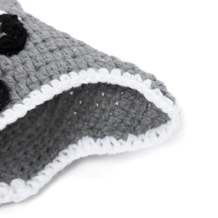 Gray Leopard Infant Baby Boy Hat and Diaper Set Photography Props Crochet Baby Animal Costume Halloween Outfit Newborn Clothing