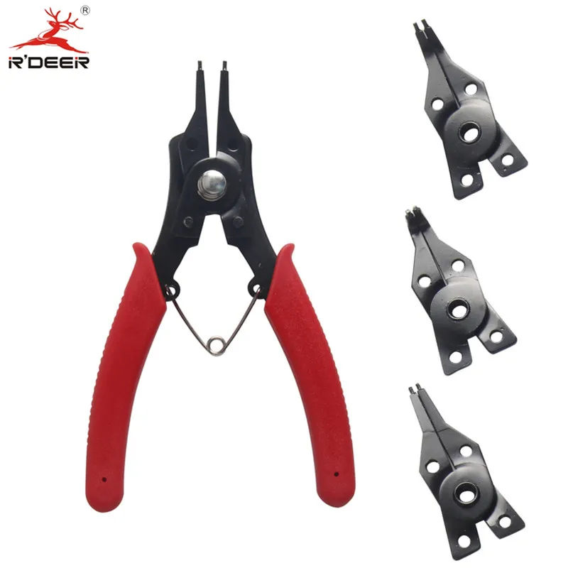 RDEER 4in1 Snap Ring Pliers Multitool Crimp Tool Circlip Flexible head
