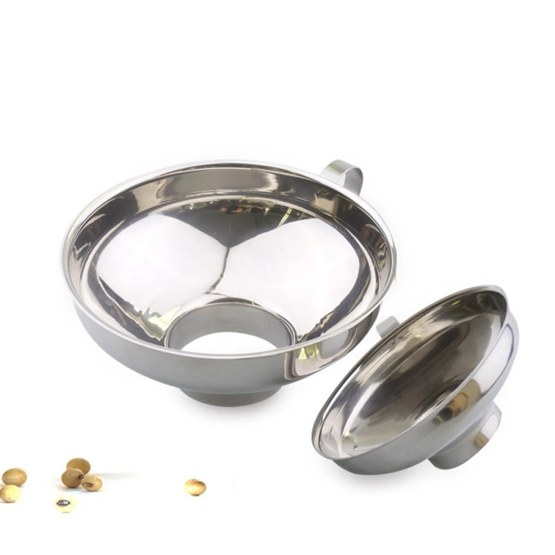 

Stainless Steel Wide Mouth Funnel Kitchen Canning Hopper Filter Food Pickles Jam Funnel Kitchen Gadgets Cooking Tools