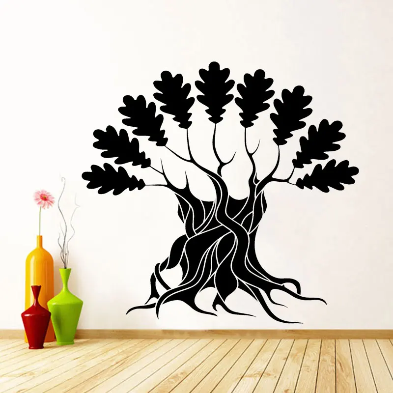 Vinyl Wall Decal Large Tree With Branches & Leaves Nature Art Decor Removable Decal Home