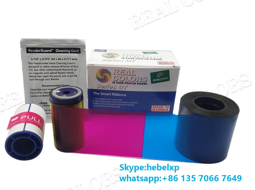 10Pieces Compatible Datacard Ribbon 534000 003 YMCKT 500 Images