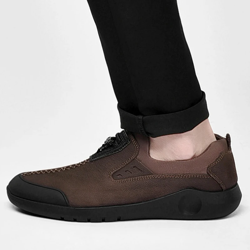 Outdoor Men's Genuine Leather Casual Shoes Moccasins Men Brand Summer New Fashion Retro Sneakers Male 2019 New Outdoor Men's Genuine Leather Casual Shoes Moccasins Men Brand Summer New Fashion Retro Sneakers Male 2019 New