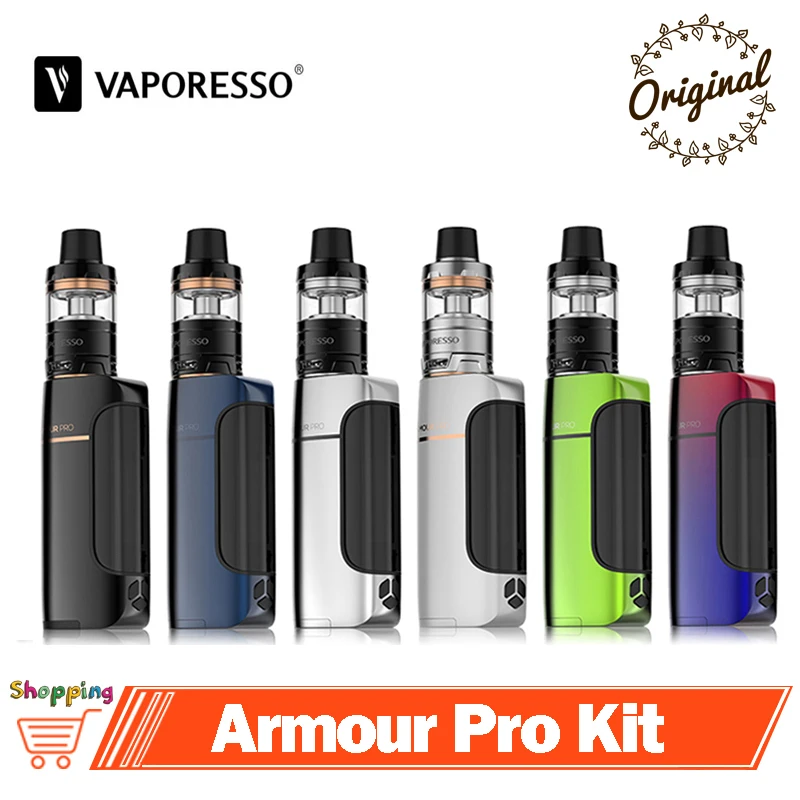 Оригинальный Vaporesso Armour Pro комплект Vape 100 Вт TC Box Mod 5 мл Cascade Baby Tank GT Meshed Coil Fit 18650