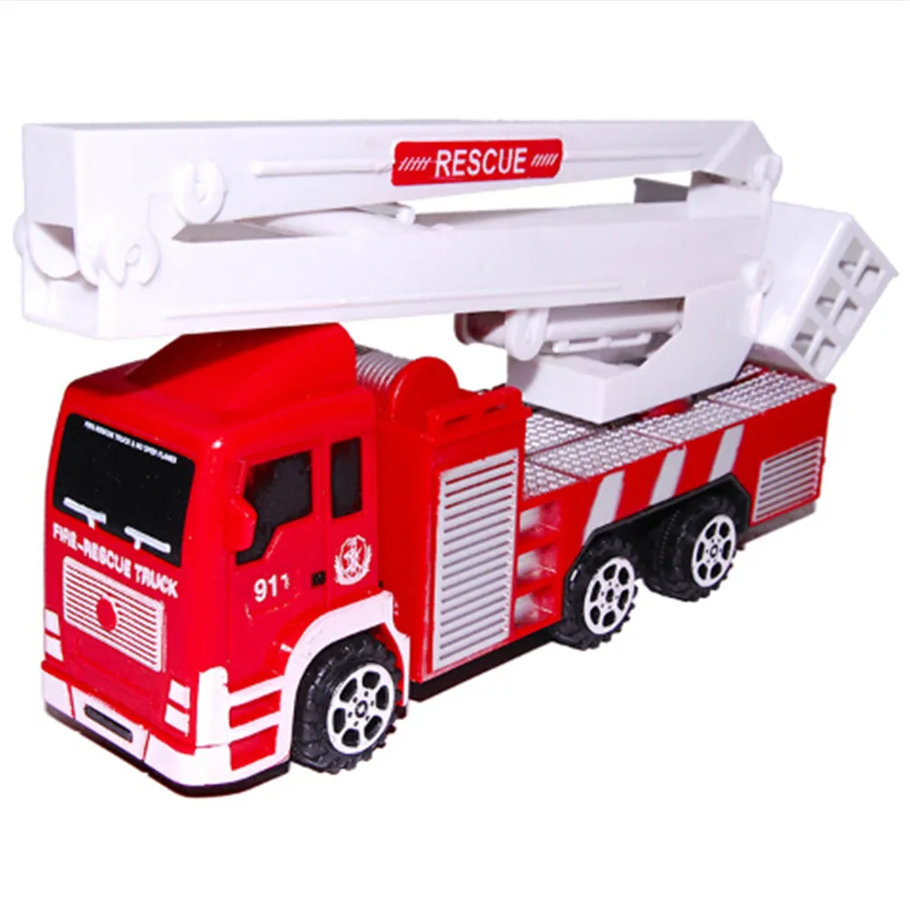 

1Pcs Model Toy Resilience Car Back Fire Truck Pretend Play Water Tanker Model Toy Kids Educational Toys for Kids Children
