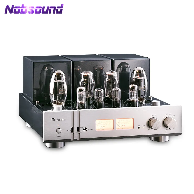 Усилитель трубки Nobsound KT150 Hi Fi Phono Preamp с двумя трубками Одноконтурный усилитель