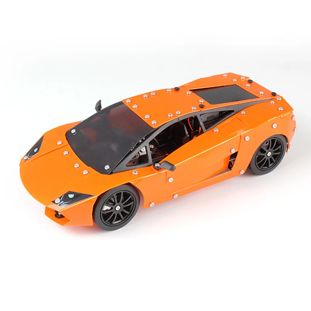 

001 580Pcs DIY Building Blocks Car 1/16 RC Car 2.4G Metal Stainless Steel Construction RC Car Truck Assemble Parts RC Toys