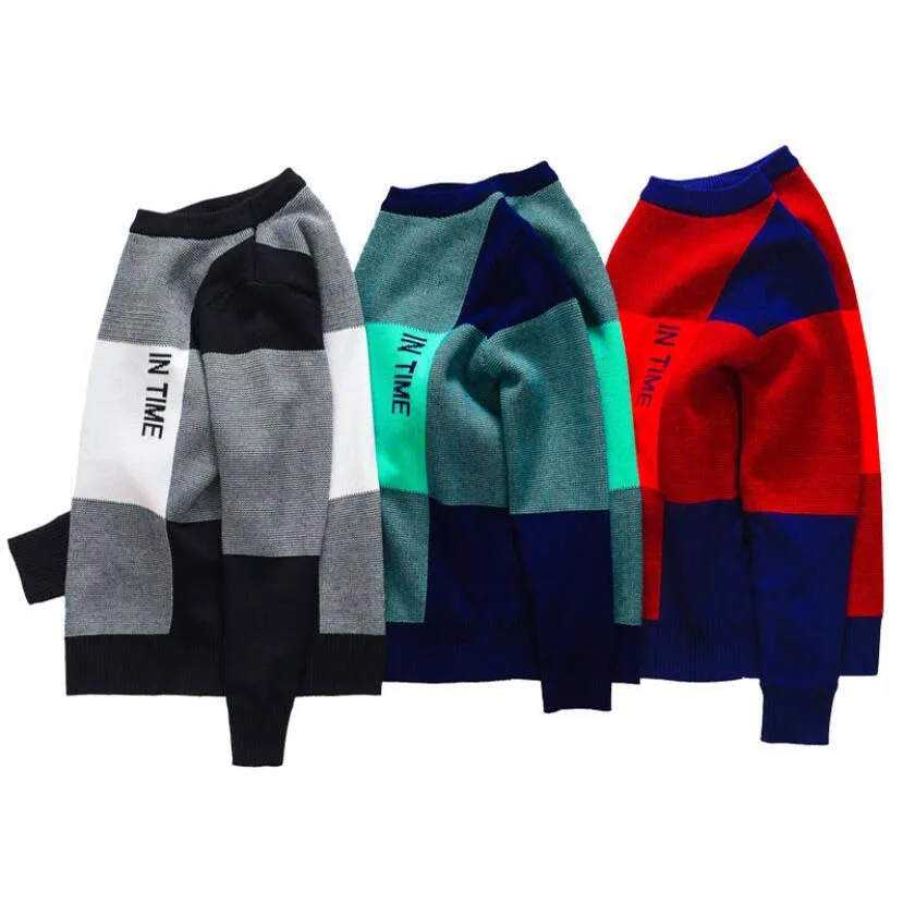 Children Clothing Kids Cotton Long Sleeve Sweaters Child Autumn Spring Jacket Baby Boys Tops 4-15 Y Boys O-neck Teenage Sweaters